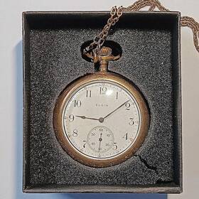 15877900 Elgin 1911 Grade 384 17j 12s 10k Gold Filled Pocket Watch Runs
