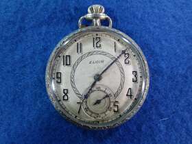 160-63a Elgin Pocket Watch Scepter Gold Filled Runs Windup Warranted