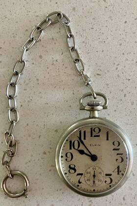 16908556 Elgin Vintage Pocket Watch-runs 7j Philadelphia Watch Case Co Silverode