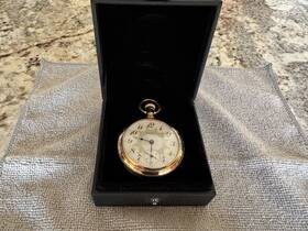 1704935 Elgin Full Hunter Gold Filled Pocket Watch 11 Jewels Size 18s 1888 Gr 102