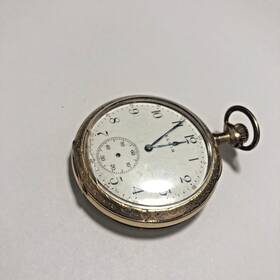 17058450 Elgin Open Face Pocket Watch Movement #17058450 Repair Or Parts