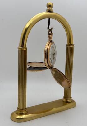 17209934 Elgin 14k Gold Filled Hunter Case 7 Jewel Size Pocket Watch Repair Parts