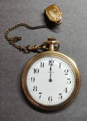 17290350 Elgin 1/1 000 Rare Pocket Watch Grade 286 1913 Vintage Not Running