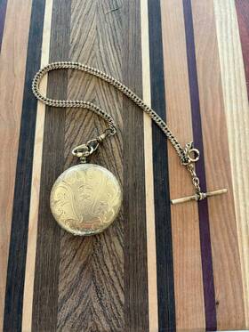 17383 Elgin Pocket Watch-works