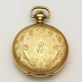 17770839 Elgin Grade 381 Model 6 16 Size Gold Filled Full Hunter Pocket Watch Ca. 1914