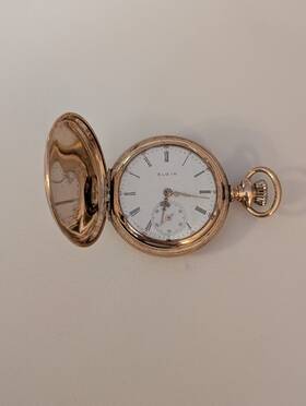 17849493 Elgin Pocket Watch Crescent