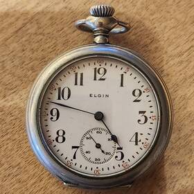 18009353 Elgin Open Face Pocket Watch - -grade 324 / Antique 1915