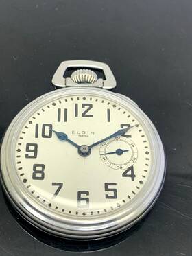 18070448 Elgin Pocket Watch 1915 Antique Grade 312 Model 6 16s 15j Double Roller