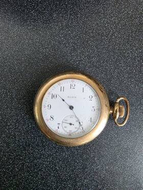 18471113 Elgin Vintage 1915 Pocket Watch Hunter Case Gf Serial Parts Or Repair