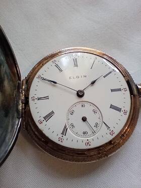 1868-1886 Elgin Working Antique Pocket Watch Est. Production Sterling