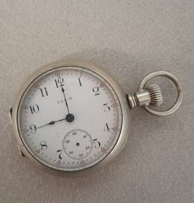18sz Elgin Natl Watch Co Pocket Alaska Metal Case 18s Monster Lever Set