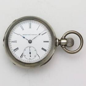 1907957 Elgin Grade 10 Model 3 18 Size Open Face Coin Pocket Watch Ca. 1886