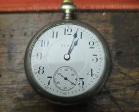 18967271 Elgin 19095103 Natftl Watch Co 17 Jewel 1916 Silver Pocket Parts