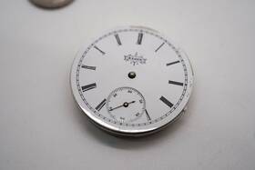 19544117 Elgin Antique Porcelain Face Pocket Watch 450i487
