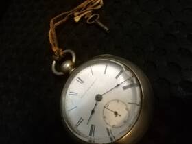 2001452 Elgin Antique National Pocket Watch Time Era Civil Wr Silveroid Case #2001452