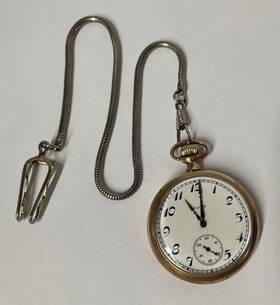 20369153 Elgin Antique 1918 Pocket Watch 16s 17j Grade 382 10k Gold Filled - Functional