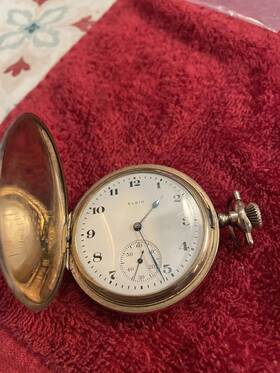 20585713 Elgin It Works 1918 #20585713 15 Jewels Keystone 20yr Hunter G.f. Case