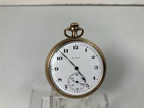 20719118 Elgin 1918 12s 17j Grade 345 Model 3 Pocket Watch For Restoration Or Parts