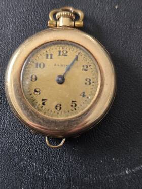20840910 Elgin Antique 14k Gold Case Ladies Pendant Style Pocket Watch Rare Solid
