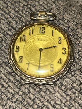 20981512 Elgin Antique Mechanical Pocket Watch 15 Jewel Supreme Iwcco Non-working