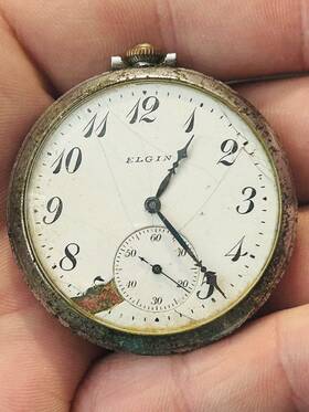 21326527 Elgin Running - Pocket Watch Movement National Co Usa