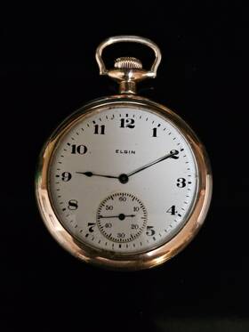 21578957 Elgin Vintage 1919 Nat Watch Co. Pocket Grade 303 7j 12s #21578957 Works