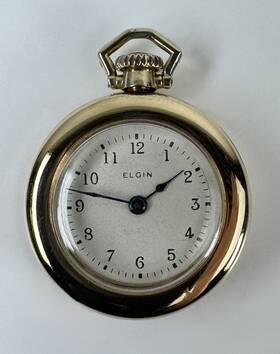 22166761 Elgin 14k Gold Pocket Watch 10x0 Movt# Case# 5455584 11.54g Runs