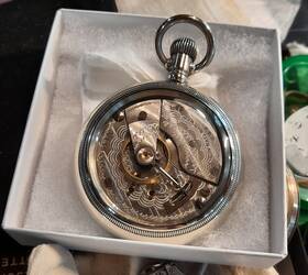 22598110 Elgin Antique Nice Display Back Case Movement Is A Beaute Runs