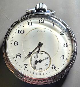 22610348 Elgin 1920 Pocket Watch Grade 387 16s 17j Runs 22610348 Elgin 1920 Pocket Watch Grade 387 16s 17j Runs