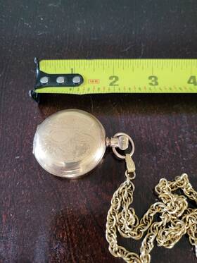2261915 Elgin Womans Closed Faced Pocket Watch With Cha Inch Circa 1919 Based On
