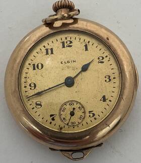 24306135 Elgin Women S Pocket/pendant Watch 3/0 B&b Royal Not Working