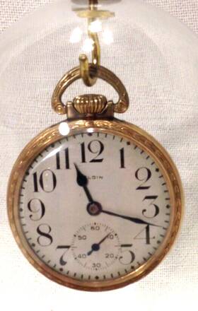 24387040 Elgin Antique 1921 Father Time 10k Rolled Gold Plate Serial #24387040