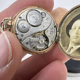 24391711 Elgin Womens 1922 Antique 7j 3/0s Mechanical Pocket Watch Does Not Work