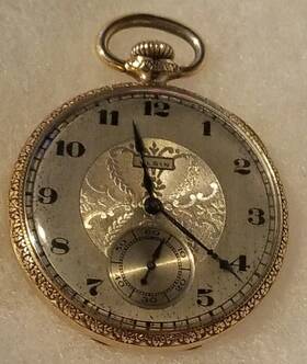 24766934 Elgin 1922 12s 17jewels Gr384 Class 114 Model 3 Wadsworth Pendant Pocket Watch