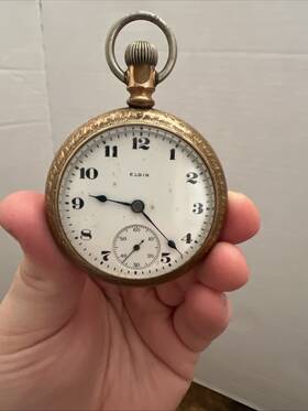 24965183 Elgin Vintage 1922-23 Pocket Watch For Parts