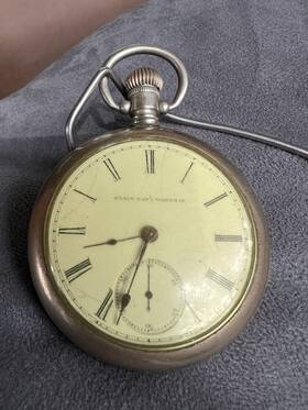 250774 Elgin Antique Natl Watch Co. Approx. 1873 Pocketwatch Keeps Accurate Time