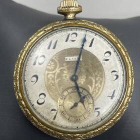 25691632 Elgin 14k G.f Pocket Watch. 44mm Case. Ticking