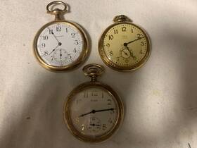 25762574 Elgin Pocket Watch Year 1923 Size 12 7 Jewels S/n Grade 303