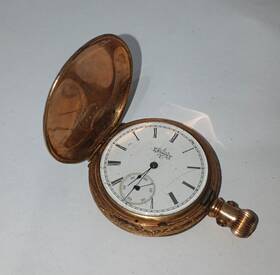 2622921 Elgin Antique Pocket Watch Works Good 1888