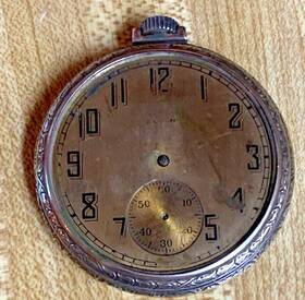 26403835 Elgin 1924 12s Grade 345 Model 3 Watch 17 Jewels Ill. Spartan Nickel Case Parts