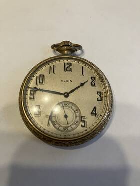 26675961 Elgin Pocket Watch Gold Filled 15 Jewels - Antique Supreme Case