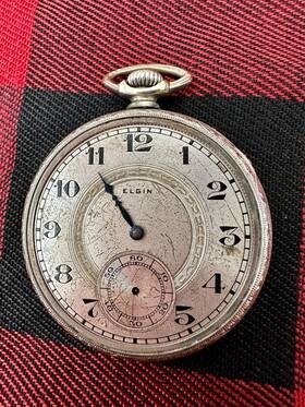 27962296 Elgin Antique 14k Gf Pocket Watch Non Working