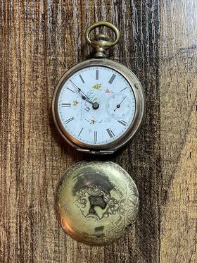 2803393 Elgin Antique Iii National Watch Co Gold Tone Pocket Not Working As Is