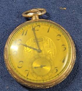 28082090 Elgin Pocket Watch 15 Jewel Running Vintage Mechanical 10k Gf Case