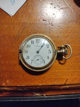 2823651 Elgin Vintage 15 Jewels Pocket Watch 10k Gf Illinois Case Co. 20 Years