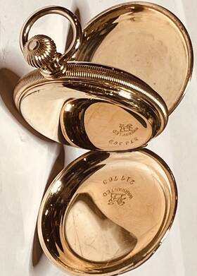 2873696 Elgin 1888 Grade 95 Model 1 6s 7j Hunting Gilt Lever Pocket Watch Runs Great