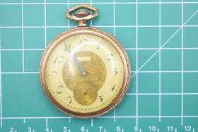 28789 Elgin Antique/vintage National Watch Co. 17 Jewel Pocket 10k Gf