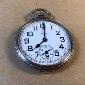 Elgin 28831771 1927 Bw Raymond 16s 21j Montgomery Dial Railroad Pocket Watch - 14k Gf