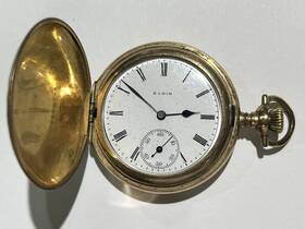 295-15 Elgin Antique Pocket Watch Grade Jewel-6s-gold Filled Inch Warranted 20 Years