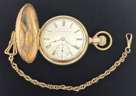 296536 Elgin 1888 Vintage National Watch Co. Pocket Size 18s 11 Jewels Runs Great